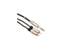 Cabo P10 Stereo X 2 RCA 1,8m Profissional