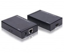 Extensor de cabo HDMI 60m via cabo de rede UTP CAT5/6