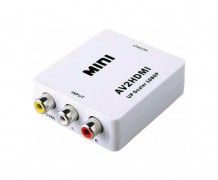 Mini conversor AV 3rca para HDMI up scaler 1080p